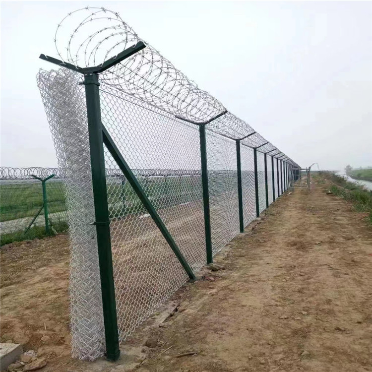 湖北铝包钢机场围界隔离网